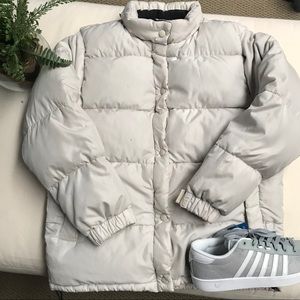 GAP M Off White Down Puffer Jacket